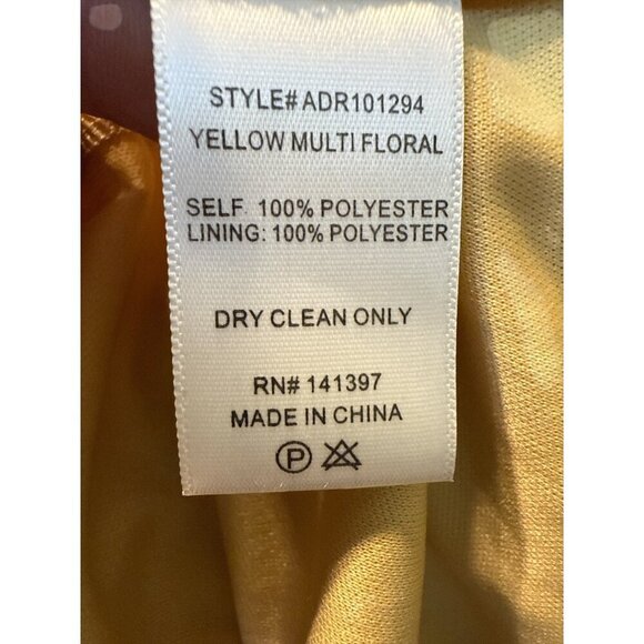 ASTR The Label Yellow Floral Tiered Mini Dress  Medium  Sweetheart Neckline NWT - Picture 7 of 10